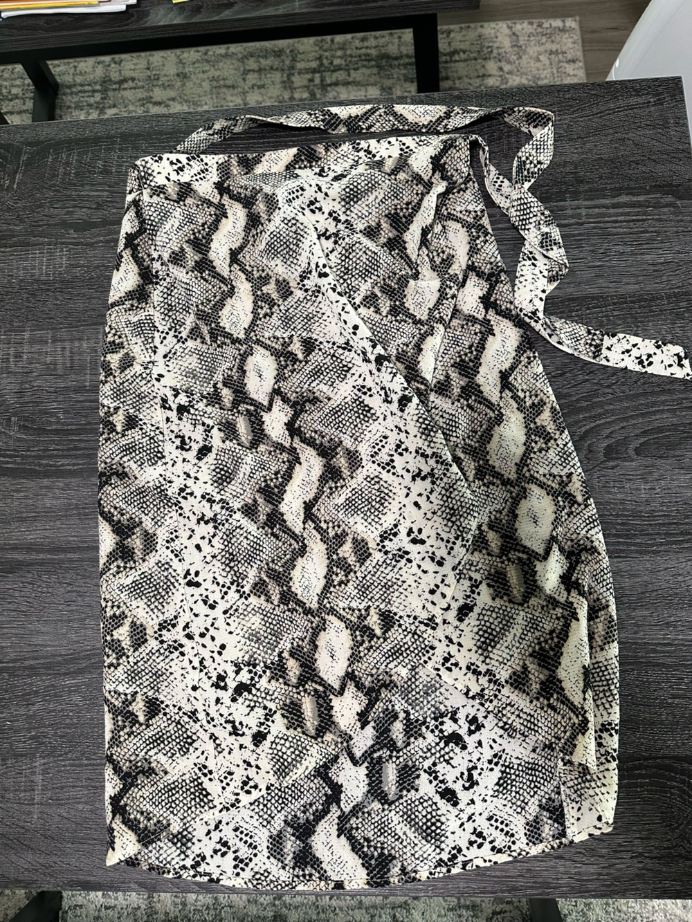 wrap around skirt with tie